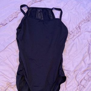 Black dance leotard